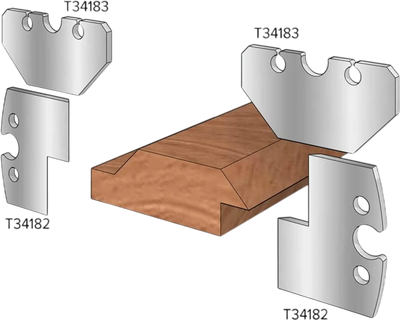 Grizzly T34183 Profile Knives 3/4