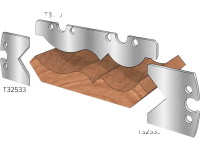 Grizzly T34191 Profile Knives 4-3/4