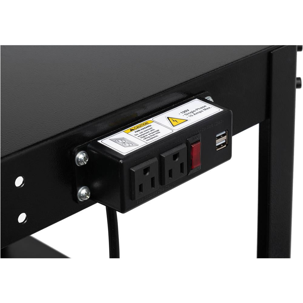 Grizzly T34244 - 24" x 18" Benchtop Machine Stand w/ Power Outlets