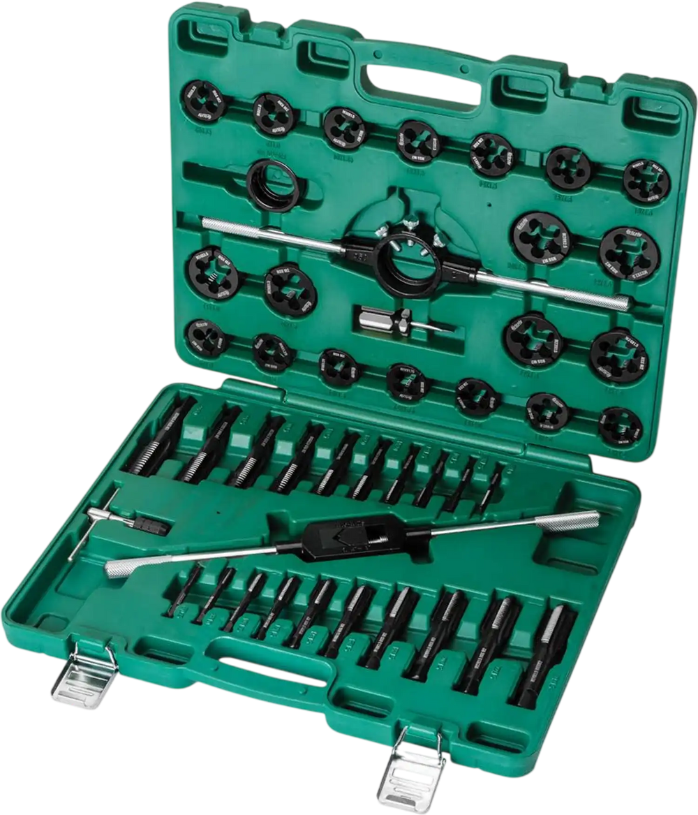 Grizzly Precision T34297 - 45-Pc. Metric M2 HSS Tap and Die Set