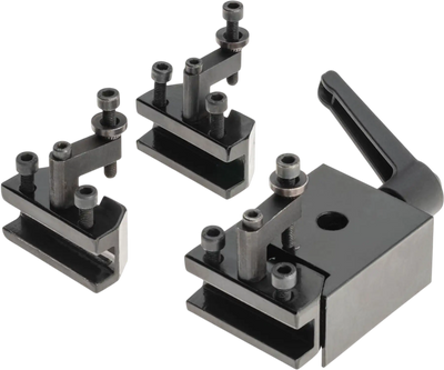 Grizzly T34303 Metal Lathe Quick Change Tool Post Set New