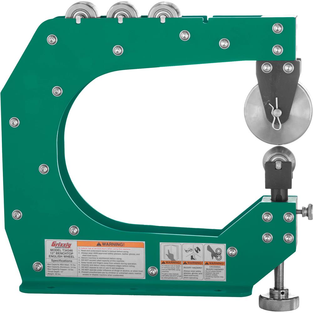 Grizzly T34346 - 12" Benchtop English Wheel