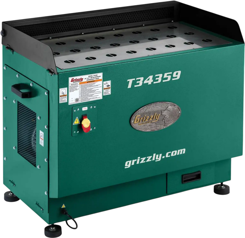 Grizzly T34359 - 20" x 37" Metalworking Downdraft Table