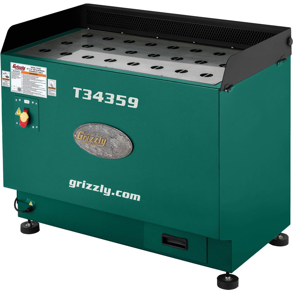 Grizzly T34359 - 20" x 37" Metalworking Downdraft Table
