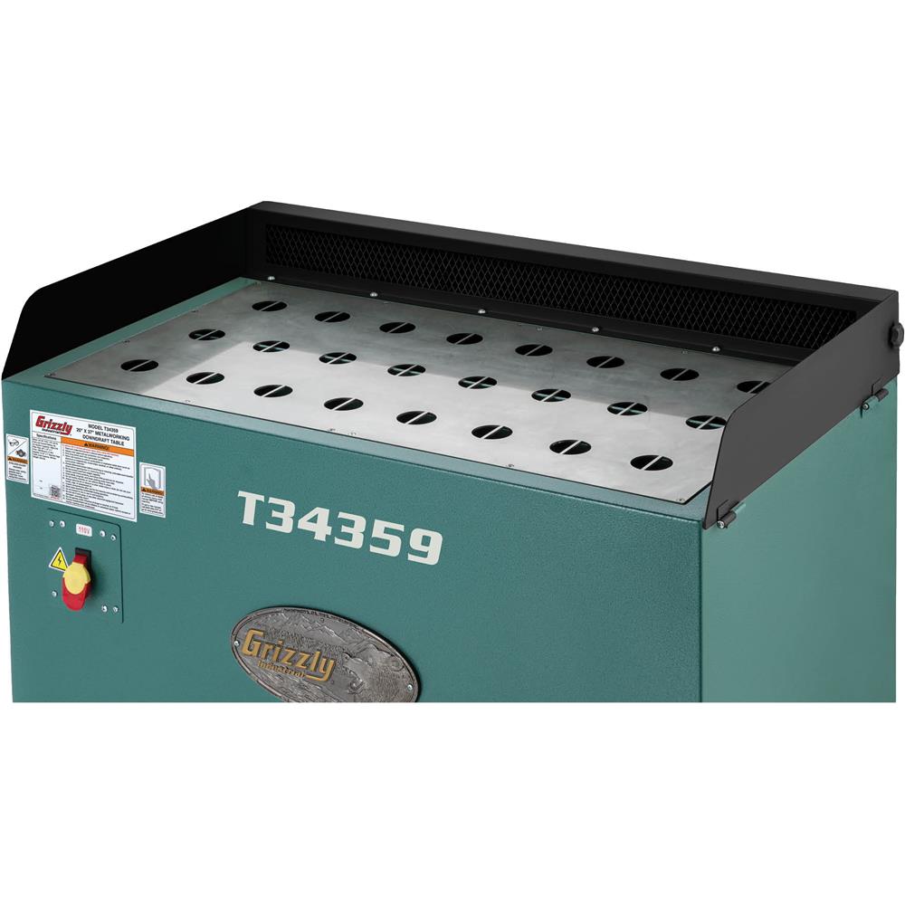 Grizzly T34359 - 20" x 37" Metalworking Downdraft Table