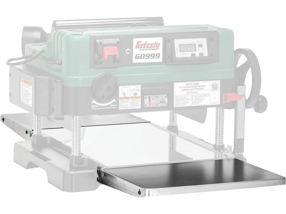 Grizzly T34360 - Folding Infeed/Outfeed Tables for G0999 15" Planer