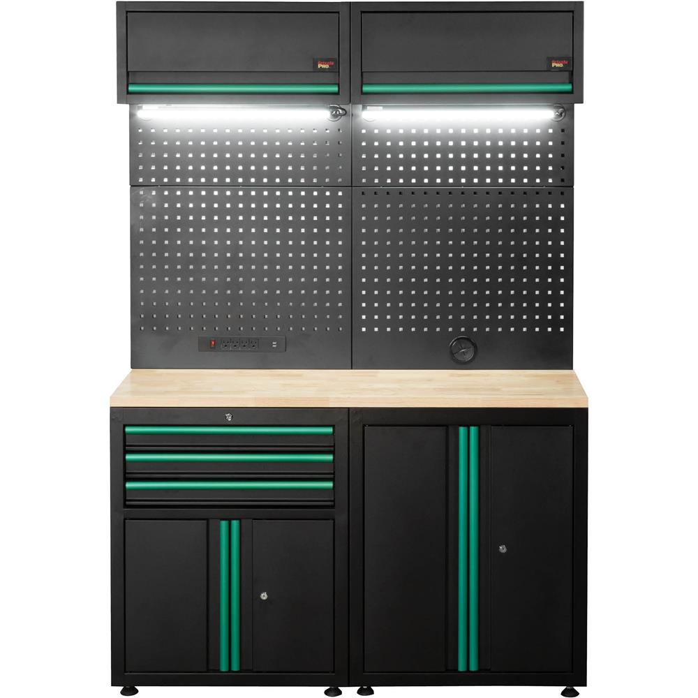 Grizzly PRO T34534 - 4-Pc. 3 Drawer 4 Cabinet Modular Cabinet Set