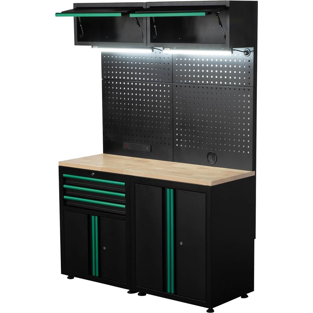 Grizzly PRO T34534 - 4-Pc. 3 Drawer 4 Cabinet Modular Cabinet Set
