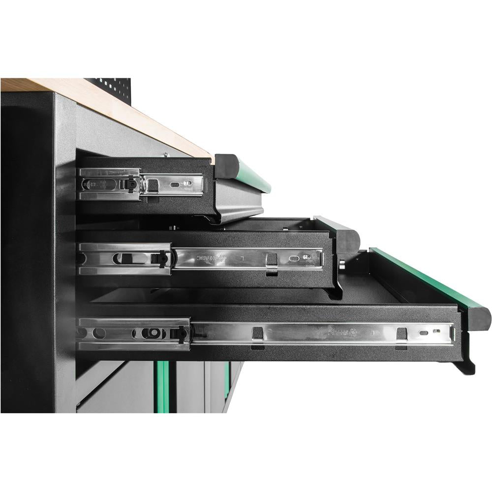 Grizzly PRO T34534 - 4-Pc. 3 Drawer 4 Cabinet Modular Cabinet Set