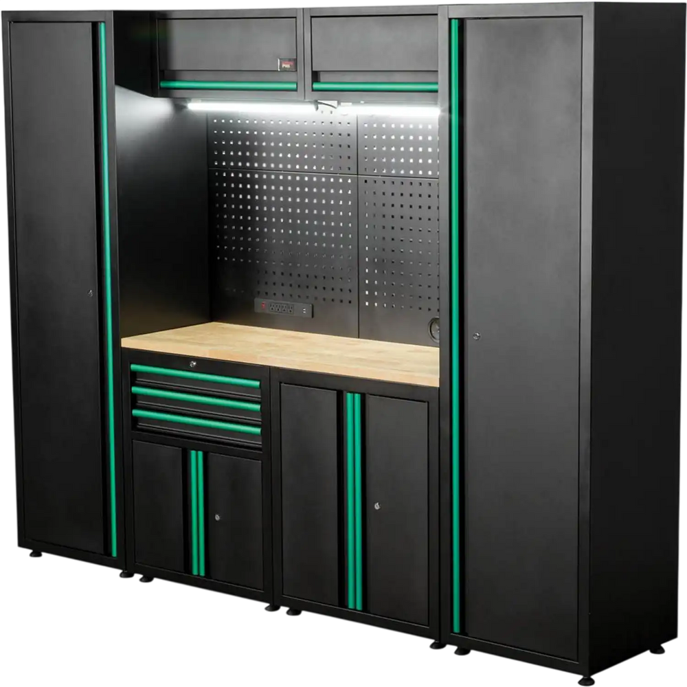 Grizzly PRO T34535 - 6-Pc. 3 Drawer 6 Cabinet Modular Cabinet Set