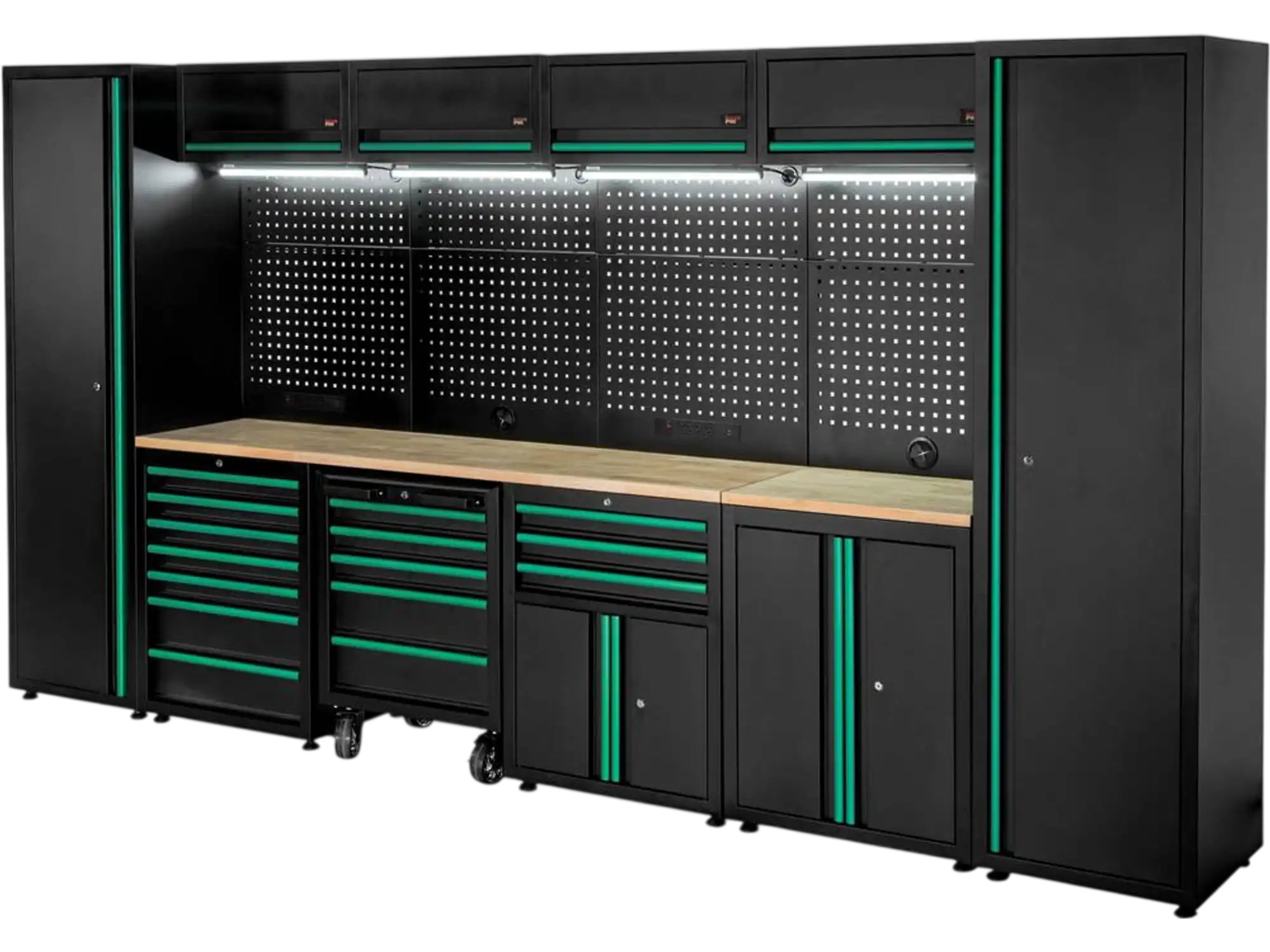Grizzly T34536 Tool Box PRO 10-Pc 15-Drawer 8-Cabinet Modular Cabinet Set New