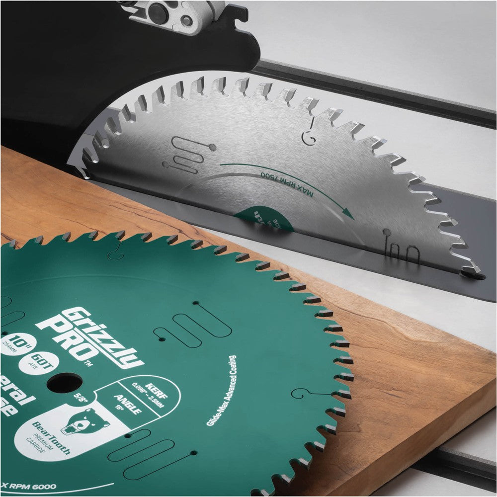 Grizzly T34549 - 10" x 5/8" 24T ATB Extreme Series Thin Kerf Ripping Saw Blade