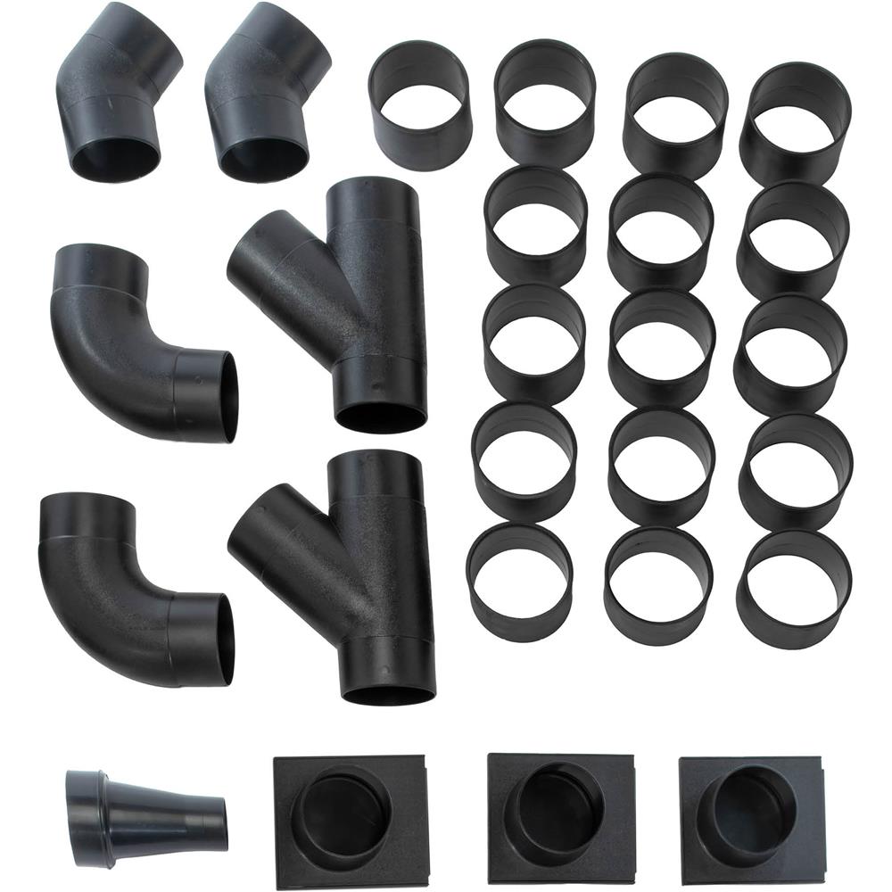 Grizzly T34593 - 4" Clear Pipe Dust Collection Kit