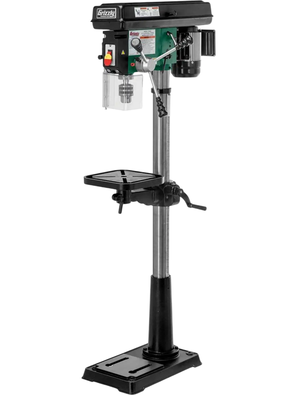 Grizzly T34609 - 15" Floor Drill Press w/ LED & Laser Guide
