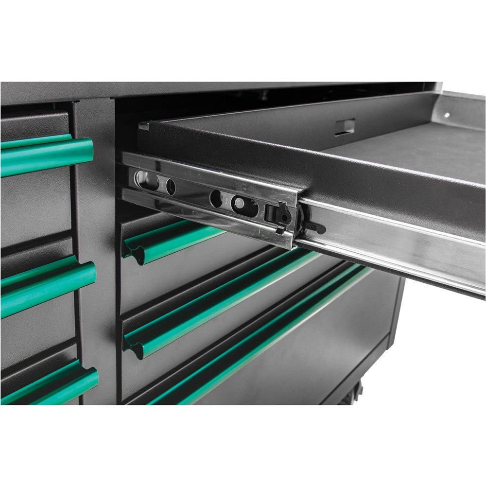 Grizzly PRO T34621 - 61" 9-Drawer Tool Cabinet w/ Outlets
