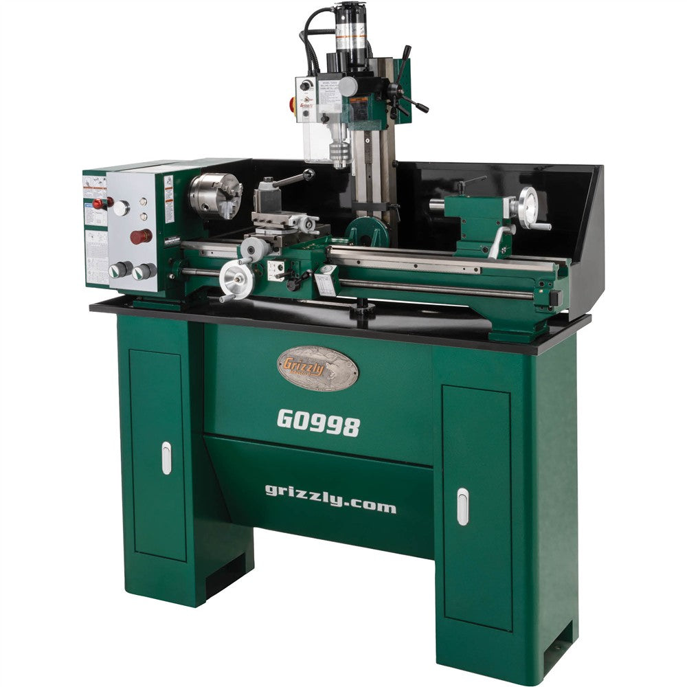 Grizzly T34744 - 10" x 30" Variable-Speed Combination Lathe/Mill