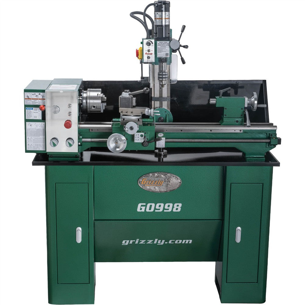Grizzly T34744 - 10" x 30" Variable-Speed Combination Lathe/Mill