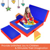 Colorful 8-piece foam playset for toddlers, featuring various shapes for climbing and crawling, promoting creativity.