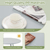 Round coffee table and 2 chairs in gray, made of wear-resistant PP material, perfect for indoor and outdoor use.