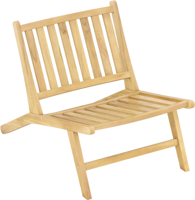 Costway Teak Wood Outdoor Adirondack Ottoman 796583412 New