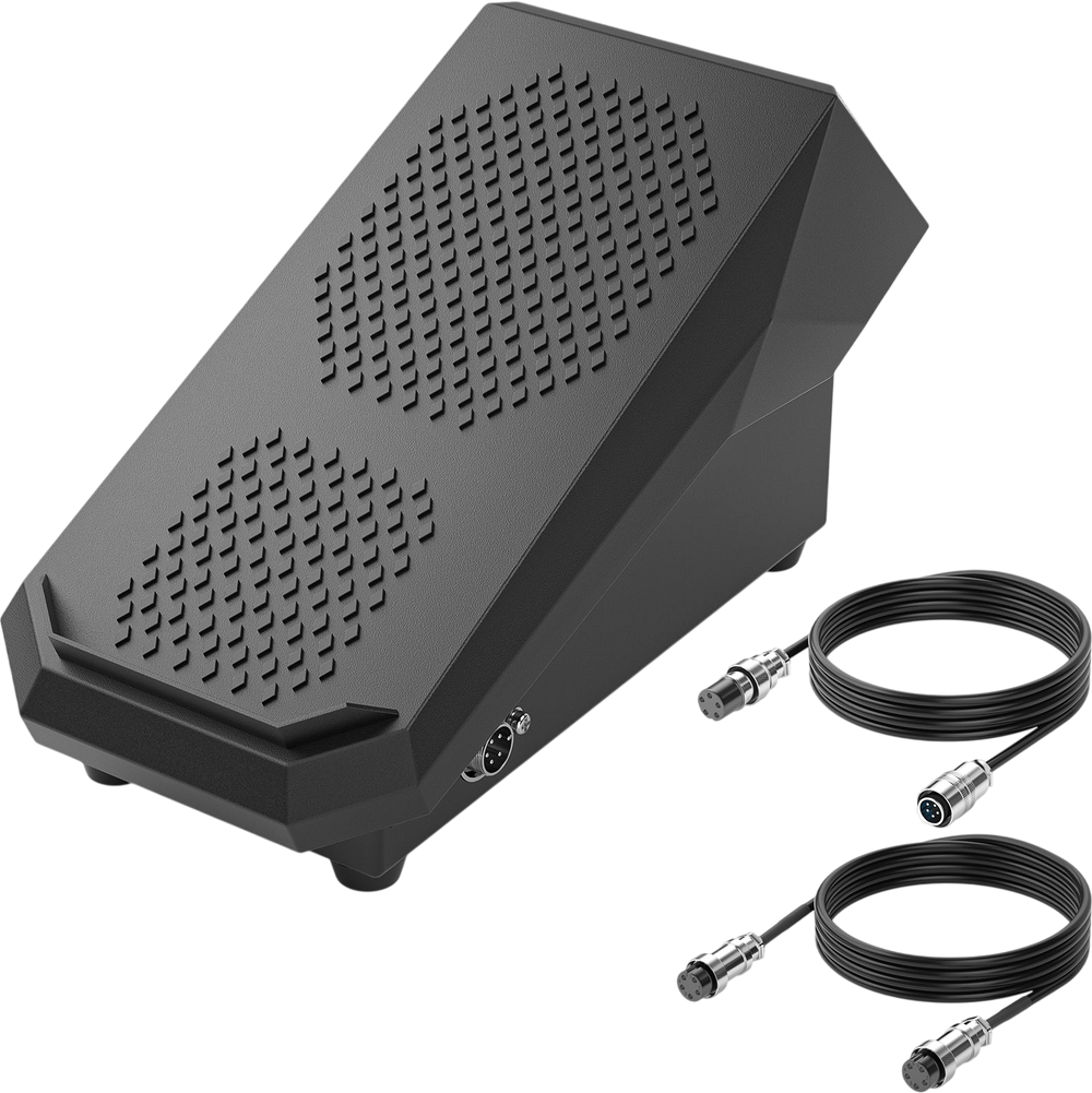 TIG welder foot pedal with cables (product image)