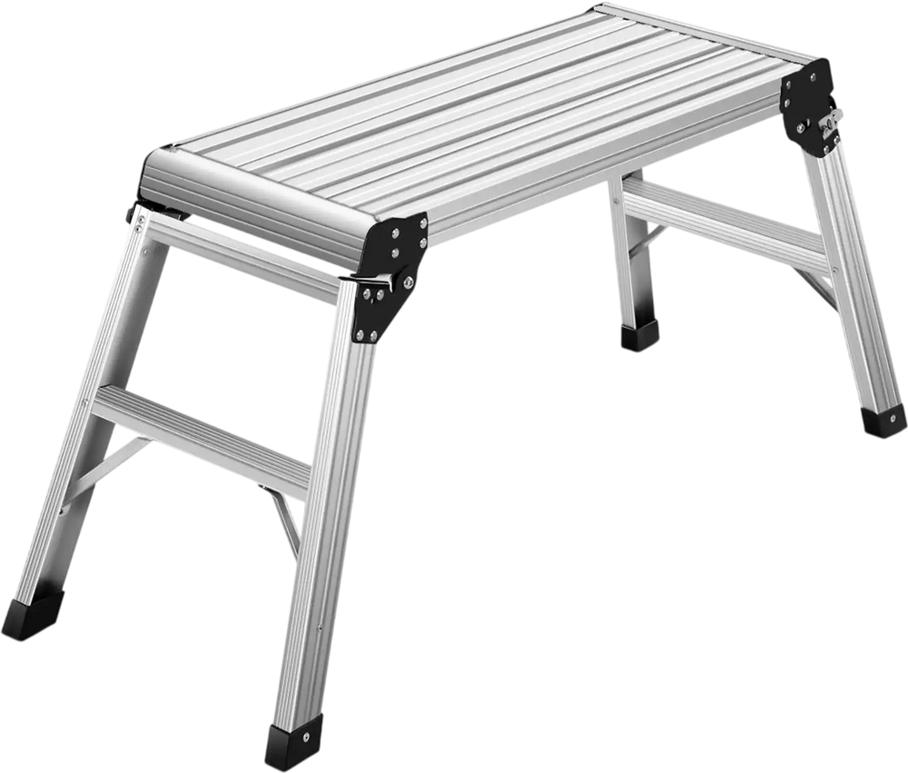 Heavy Duty Portable Bench Aluminum Folding Step Ladder