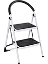 2.75 Feet Folding Step Stool with Iron Frame and Anti-Slip Pedals