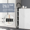 4-step folding ladder with anti-slip pedal, featuring a lightweight design for easy storage and a 330 lbs capacity.