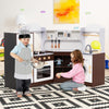 Toddler kitchen playset featuring a microwave, sink, and washing machine, perfect for kids aged 3+ to encourage.