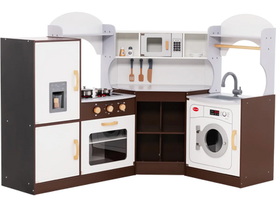 Costway Corner Kids Play Kitchen Washing Machine Ice Maker 54827163 New