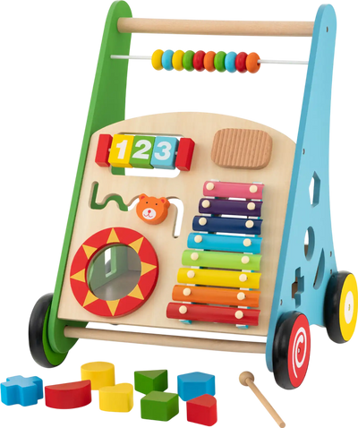 Costway Toddler Push Walker Activity Center Toy Burr-free Handle 72513896 New