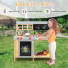 Outdoor kid's mud kitchen set with removable water box, perfect for imaginative play and safe for toddlers over 3.