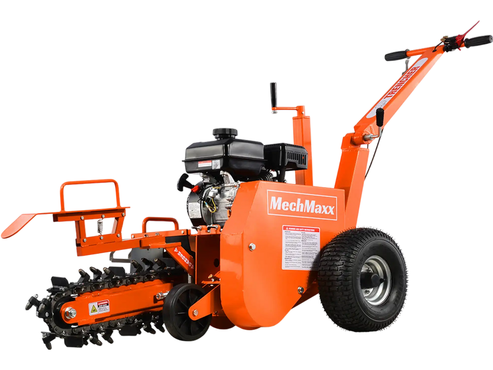 MechMaxx 7HP Gas Powered Cable Ditching Mini Trencher , TCR650