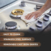 FOTILE 30-inch Tri-Ring stainless steel gas cooktop GLS30501, cleaning the stainless steel surface