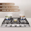 FOTILE 30-inch Tri-Ring stainless steel gas cooktop GLS30501, cooking with two pots