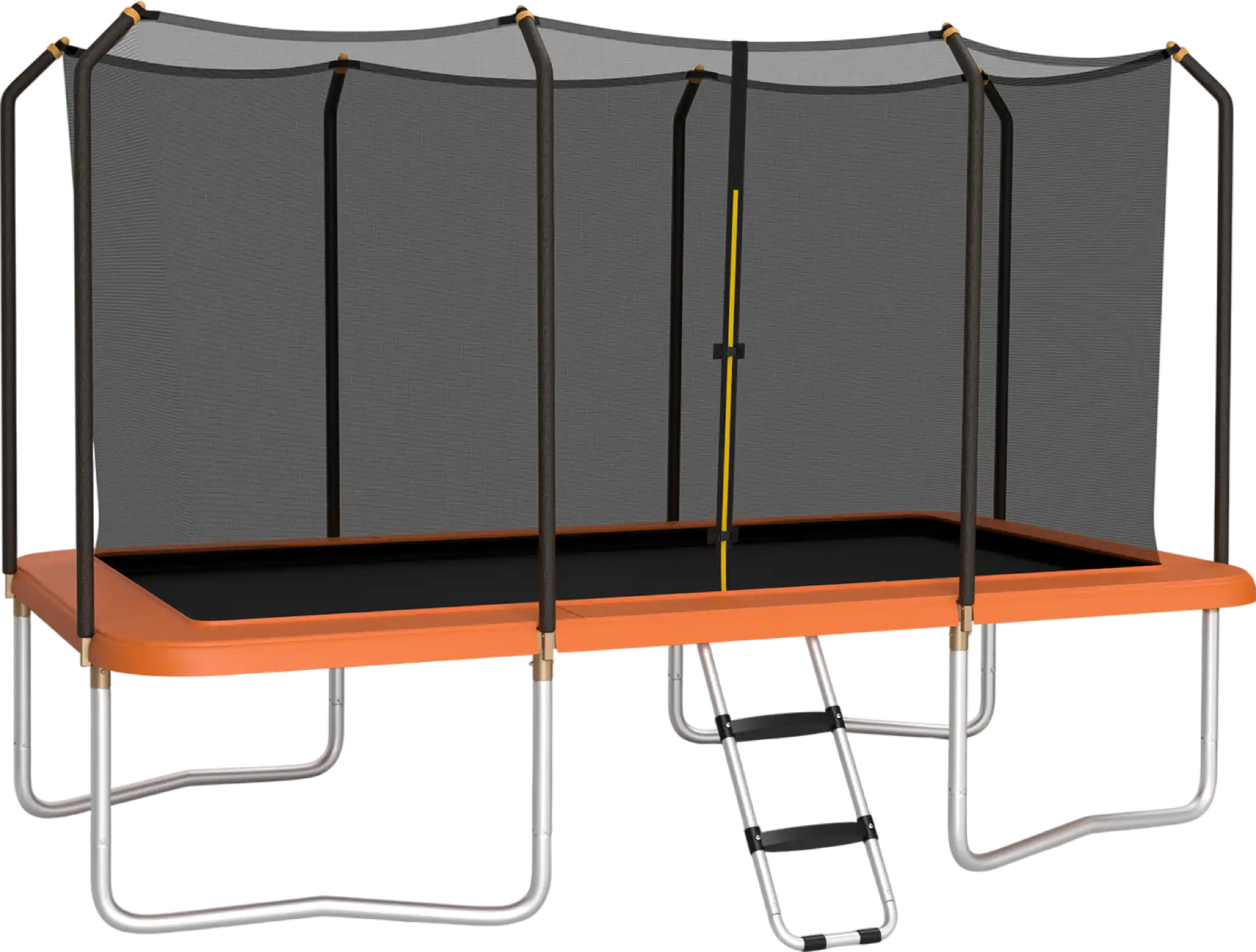 Costway Rectangular Trampoline 8' x 14' with Safety Enclosure Net and Ladder New