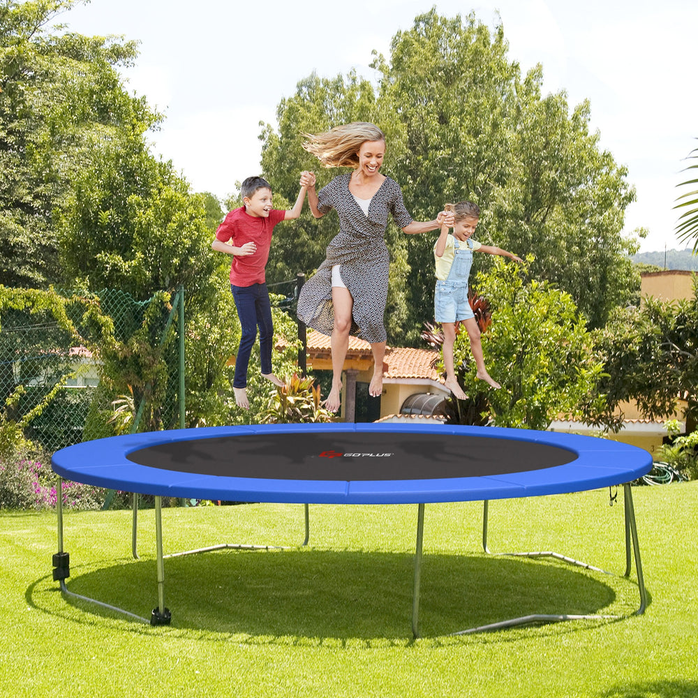 12 Feet Waterproof and Tear-Resistant Universal Trampoline Safety Pad Spring Cover-Blue - Gallery View 1 of 10