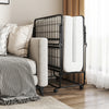 Twin size folding bed with memory foam mattress, heavy-duty metal frame, and stylish bamboo texture, ideal for easy.