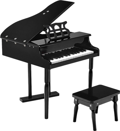Costway 30-Key Kids Piano Keyboard Toy w/ Bench Lid Music Rack 09831724 New