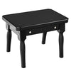 Mini grand piano in black wood finish with matching bench, featuring 30 keys, designed for children aged 1 to 7.
