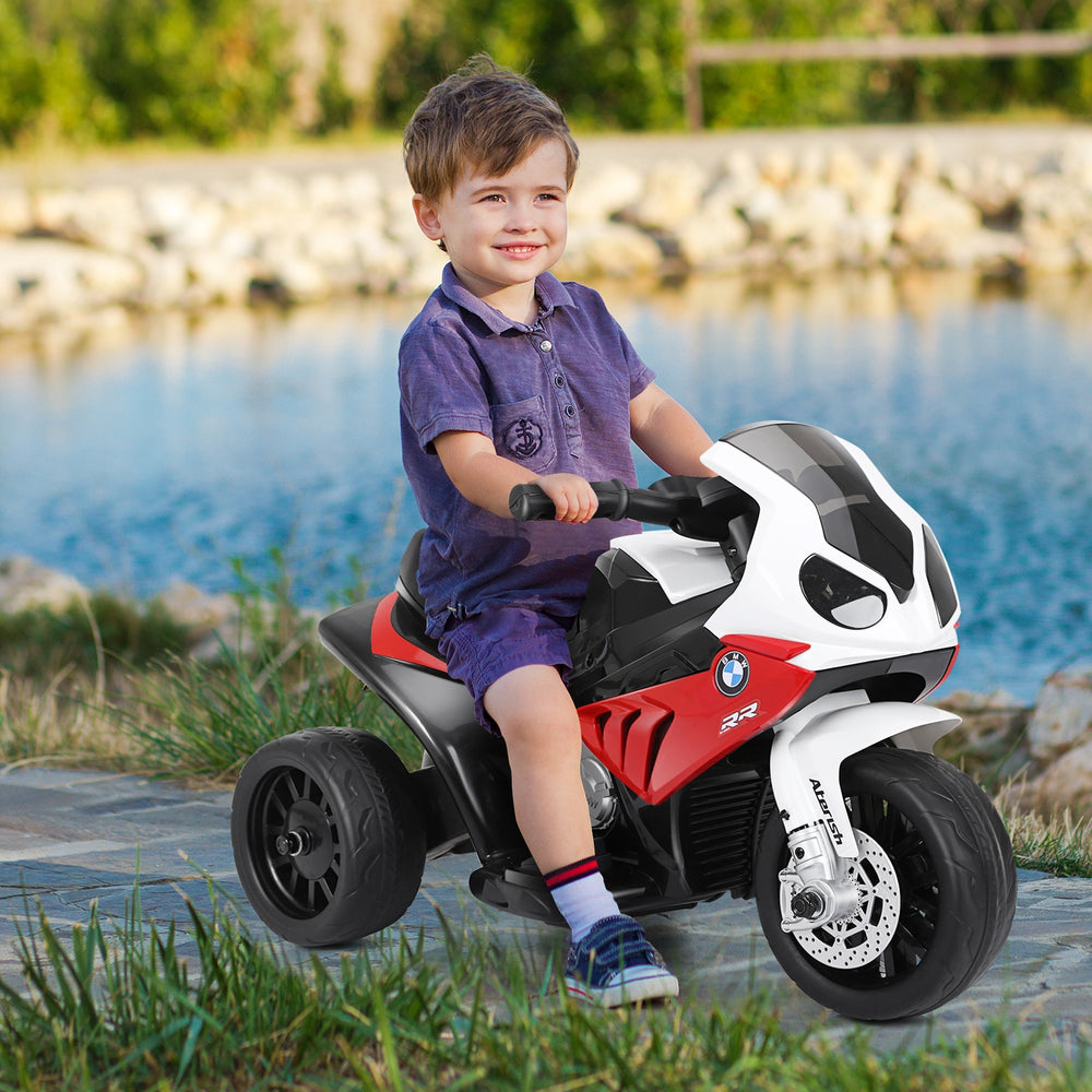 6V Kids 3 Wheels Riding BMW Licensed Electric Motorcycle-Red - Gallery View 1 of 8