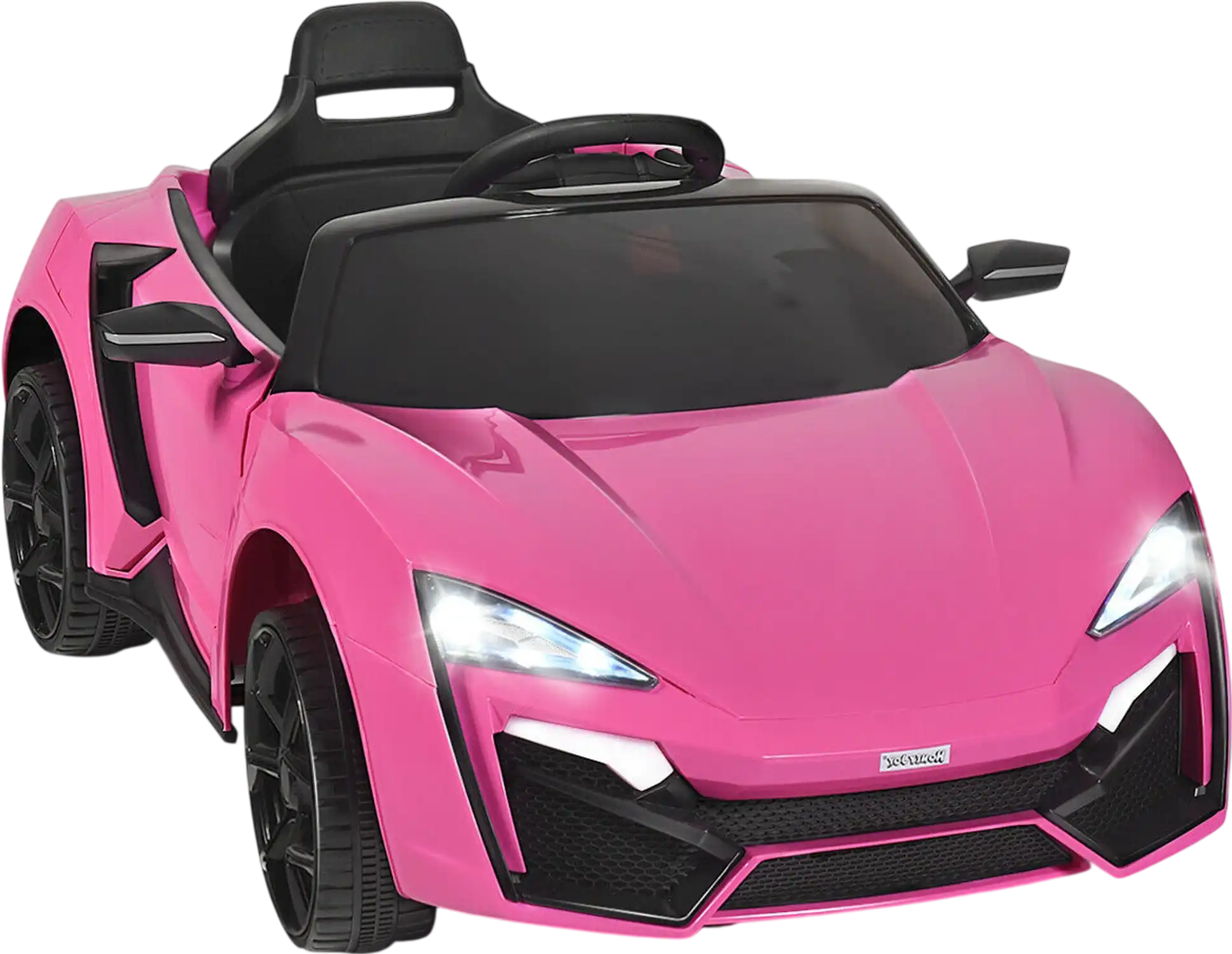 Costway 12V 2.4G RC Electric Ride-On Car with Lights 27415638 New