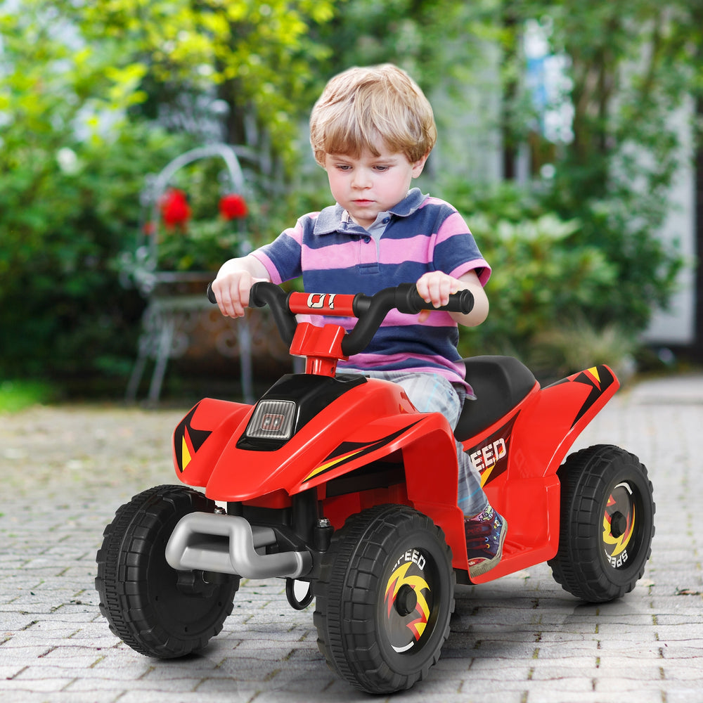 6V Kids Electric ATV 4 Wheels Ride-On Toy-Red - Gallery View 1 of 11