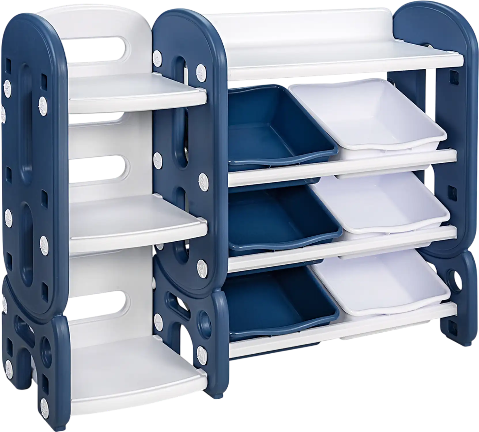 Costway Kids Toy Storage Organizer with Bins Multi-Layer Shelf 42135867 New