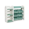 Kids Toy Storage Organizer with Bins and Multi-Layer Shelf for Bedroom Playroom -Green - Gallery View 1 of 12