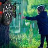 Professional electronic dartboard set with LCD display, featuring 12 soft tip darts, perfect for game rooms and family.