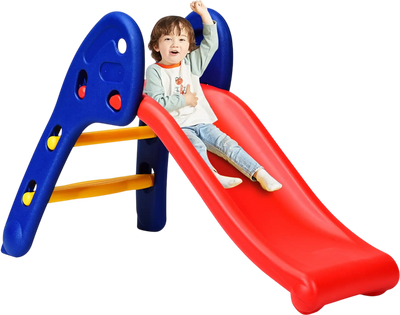 Costway 2-Step Children Folding Plastic Slide 25614398 New