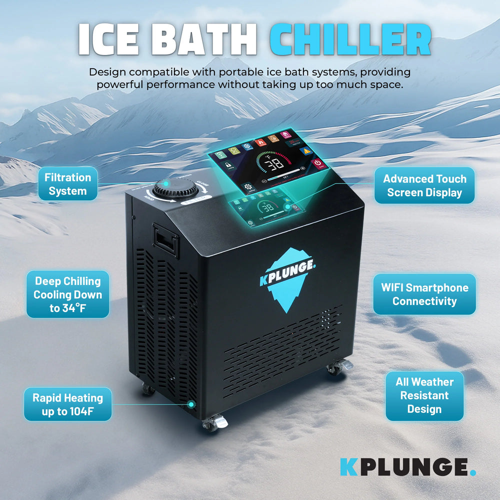 K-Plunge Kodiak Inflatable Cold Plunge Hot Tub 1-Person with Lid and Pump New