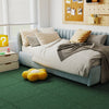25 Pack-100 Sq.Ft. Foam Floor Tiles Interlocking Carpet Tiles with Edge Borders-Green - Gallery View 1 of 11