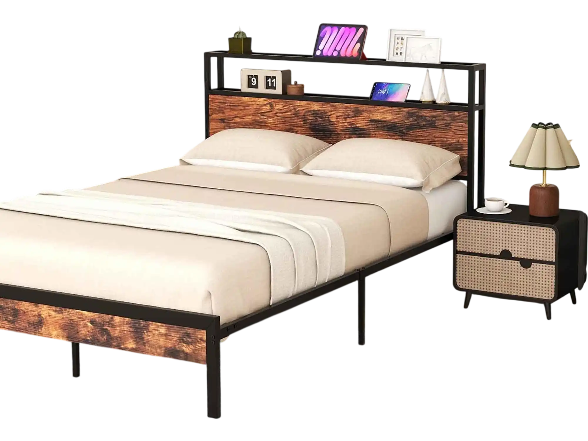 Costway 4-Piece Modern Home Office Bedroom Set 22051562 New